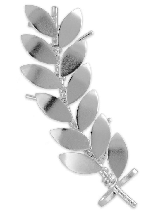 Earrings Ear Cuff Olive Leaves Right Ear Handmade Silver 925