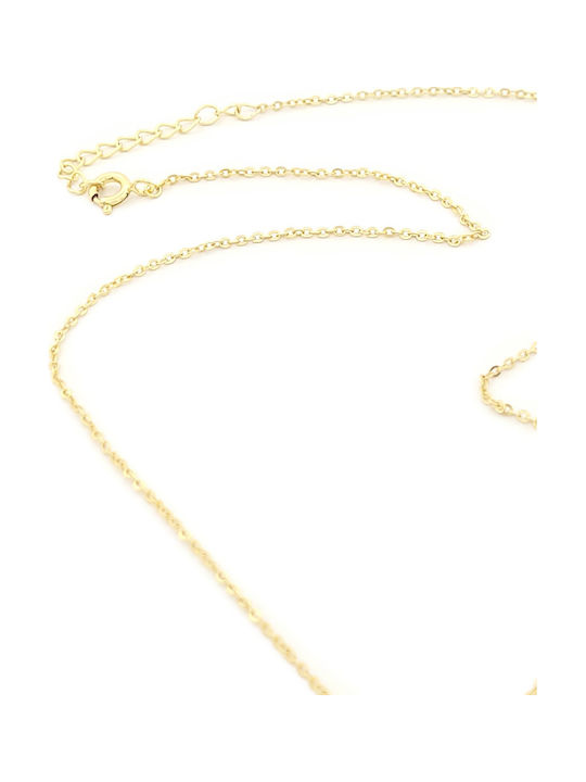GLS Silver Necklace With Butterfly Design From Gold Plated Silver GLS Silver Necklace With Butterfly Design From Gold Plated Silver