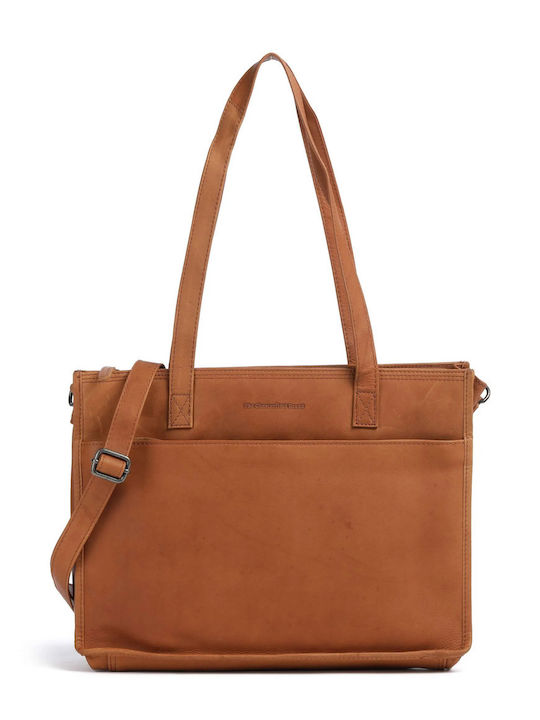 Leather Women's Tote Bag Tabac Brown