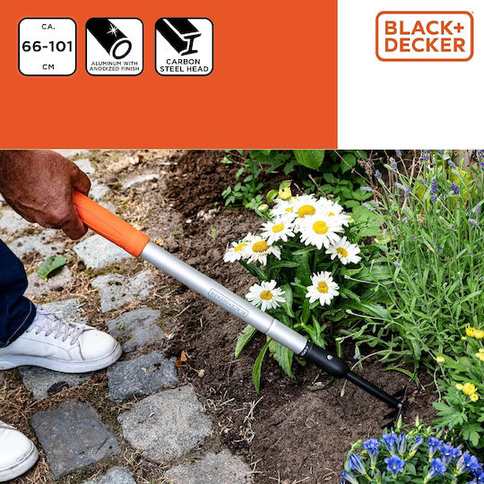 Black & Decker Τσουγκράνα Φύλλων με Κοντάρι