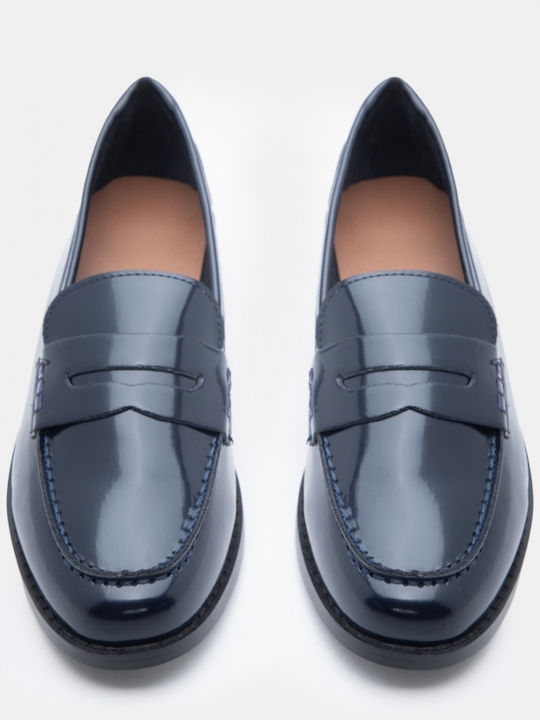 Damen Mokassins in Marineblaue Farbe