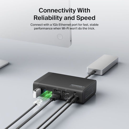 Belkin Connect 14-in-1 Dock / USB-C Docking Station με HDMI/DisplayPort 4K PD Ethernet και σύνδεση 2 Οθονών