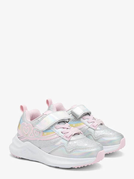 Kinder Sneaker mit Lichtern Silber