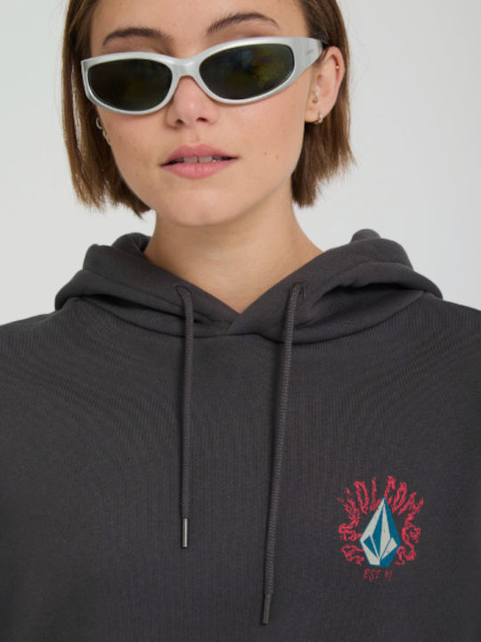 Radical Daze Long Women's Hooded Sweatshirt Black