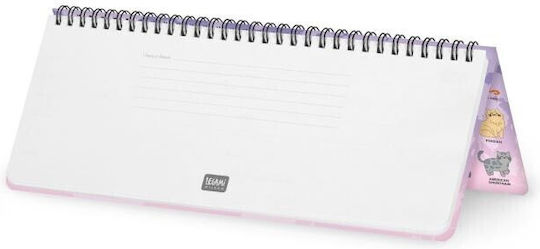 Legami Milano Tägliche Tagesordnung 2027 Lila 10,2x27,2cm