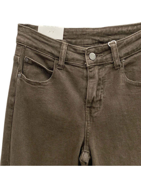 Pantaloni Jean de damă cu talie înaltă Maro