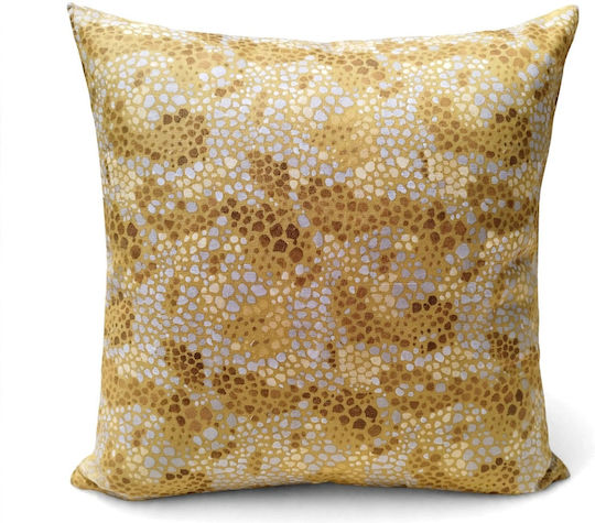 Oxygen Dekorativer Kissenbezug Glänzendes Gold Glänzendes Gold 45x45cm
