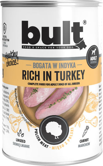 Bult Hrana Umedă Pentru Câini în Conservă cu Curcan 12x400gr