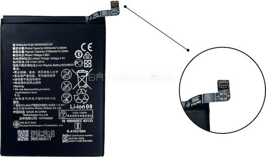 Kompatibler Ersatzakku 3750mAh für Honor 8X