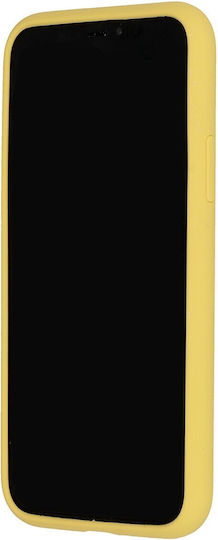 Vennus Real Smooth Back Cover Σιλικόνης Κίτρινο (iPhone 11 Pro)