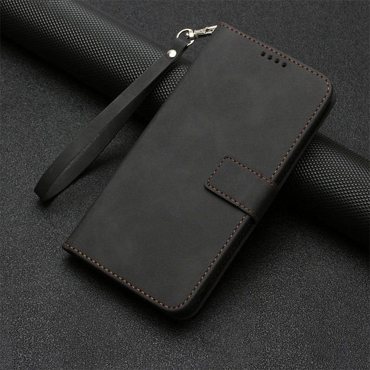 Exklusive Brieftasche aus Synthetischem Leder / Silikon Schwarz (Huawei Nova 11 Pro)