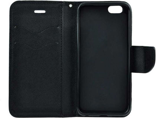 Fancy Wallet Δερματίνης Χρυσό-Μαύρο (Redmi Note 9T)