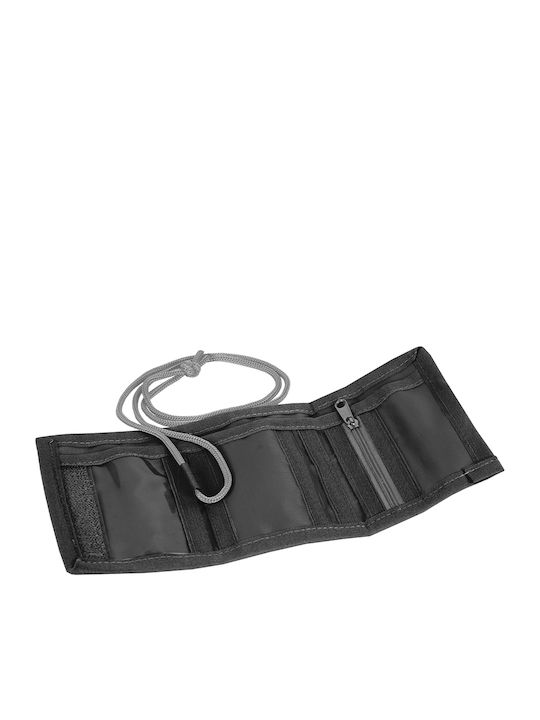Paso Kids Wallet for Coins with Velcro Black