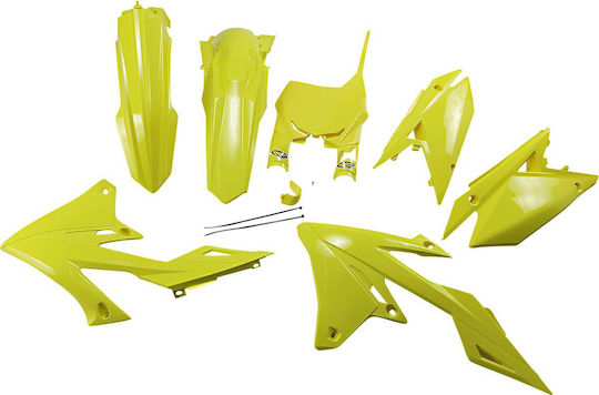 Cycra Motorcycle Plastic Set Yellow 5pcs