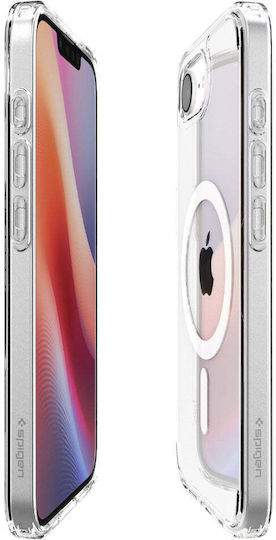 Spigen Crystal Hybrid (MagFit) Back Cover Silicon / Plastic Transparent Pentru iPhone 17e / 16e