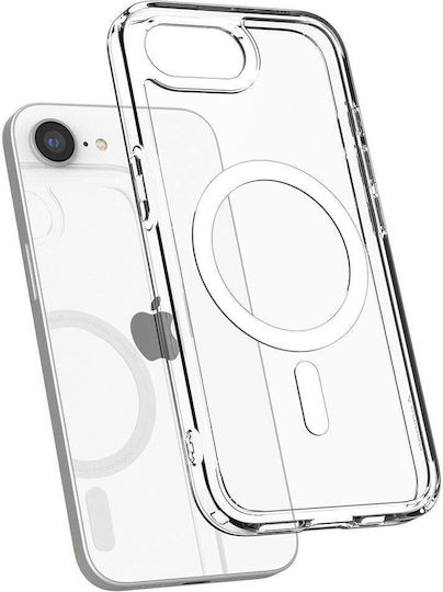 Spigen Crystal Hybrid (MagFit) Back Cover Silicon / Plastic Transparent Pentru iPhone 17e / 16e