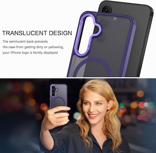 Orso Magcase Focus Frosted Purple Samsung Galaxy A57 Mobile Phone Case