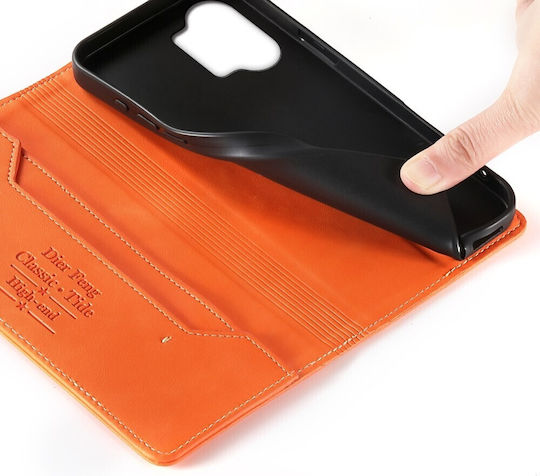 Df-019 Husa Book Portocalie Xiaomi Poco X8 Pro Max 5g