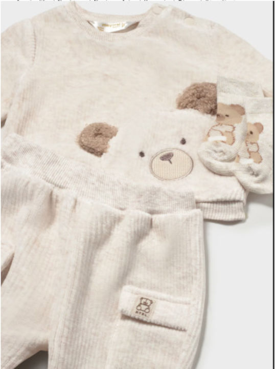 Mayoral Kinderbekleidungssets Winter 3Stücke Beige