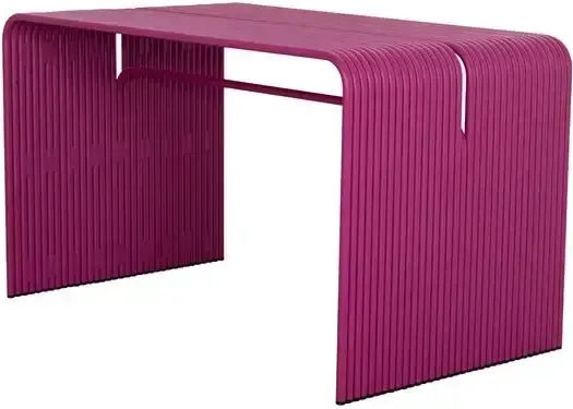Intrepid Aluminum Dining Room Table Purple 121x70x70.5cm