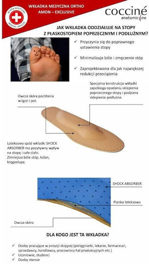 Coccine Ανατομικοί Πάτοι Παπουτσιών Εργασίας 100041/45-46 2τμχ