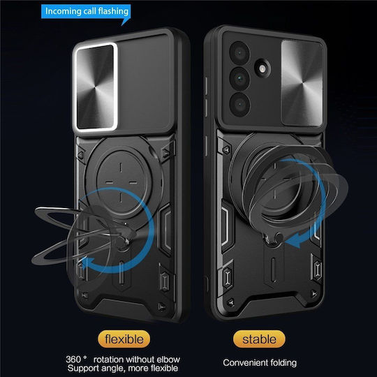 Hurtel Back Cover Πλαστικό / Σιλικόνης Μαύρο (Galaxy A17Oppo A17)