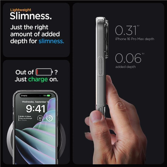 Spigen Crystal Flex Back Cover Σιλικόνης Διάφανο (iPhone 16 Pro Max)
