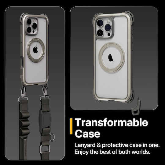 Mageasy Odyssey Ultra M With Lanyard 360 Vollschutz Silikon mit Band (iPhone 17 Pro Max / iPhone 17 Pro / iPhone 16 Pro Max)