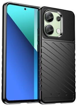 Back Cover Tempered Glass Μαύρο (Redmi Note 13 5G)