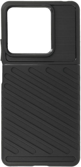 Back Cover Tempered Glass Μαύρο (Redmi Note 13 5G)