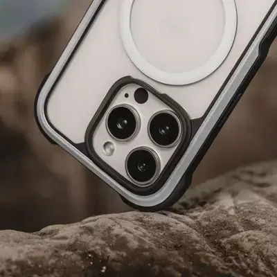Mageasy Odyssey M Back Cover Silicone Silver (iPhone 16 Pro Max)