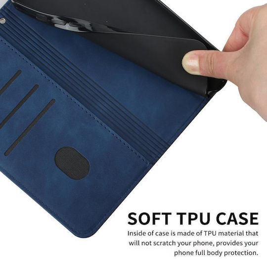 Moto Book Δερμάτινο Μπλε (Motorola Moto E6 Plus)