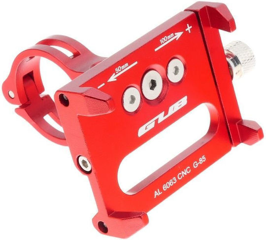 Gub G-85 Fahrradkoffer & -halter Aluminium Rote Handy-Halterung