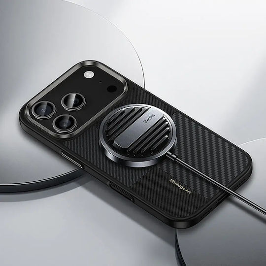 Armor Pro 360 Full Cover Aramid Fiber Silicone Black Mobile Phone Case Compatible with iPhone 17 Pro Max