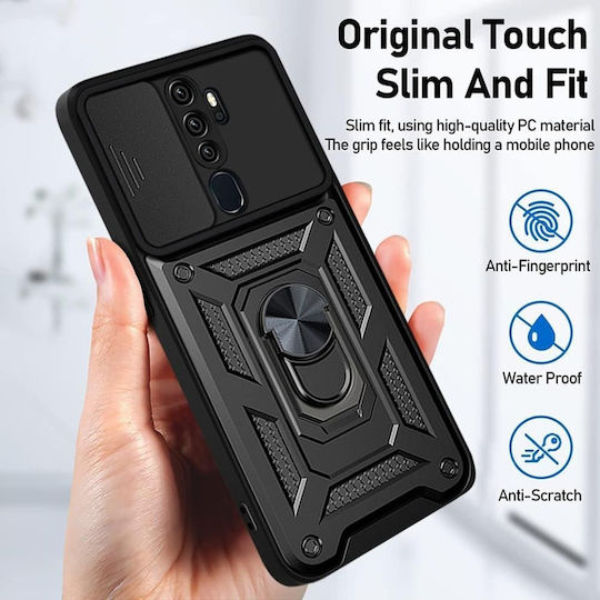 Techsuit Back Cover Μαύρο (Oppo A5 4G, SKYDDAR INNOVATION)