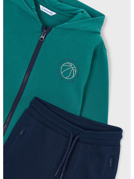 Kids Tracksuits Green 2 Pieces