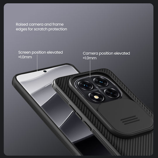 Nillkin Camshield Texture Pro Series Задна корица Пластмаса / Силикон Зелен (Redmi Note 14 Pro+)