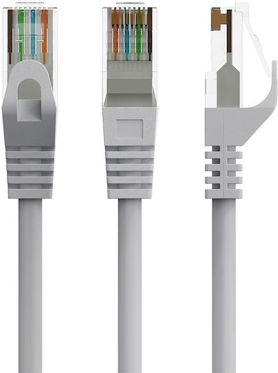 Cablexpert U/UTP Кат.6 (Gigabit) Мрежов Кабел Ethernet 0.5m Сив