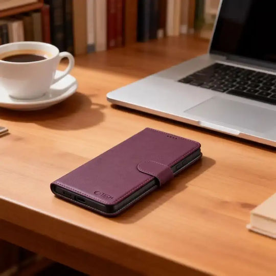Tech-protect Wallet Θήκη Galaxy A36 A56 A37 Mulberry