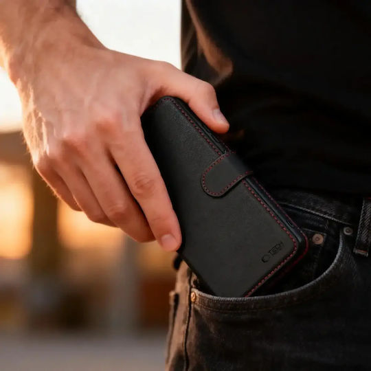 Tech-Protect Wallet Δερματίνης / Σιλικόνης Μαύρο (Galaxy S26 Ultra)