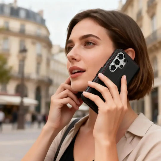 Tech-Protect Wallet Δερματίνης / Σιλικόνης Μαύρο (Galaxy S26 Ultra)