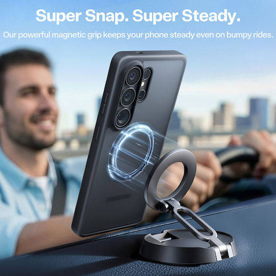 Torras Guardian-mag Silicone Black Back Cover (Galaxy S26 Ultra)