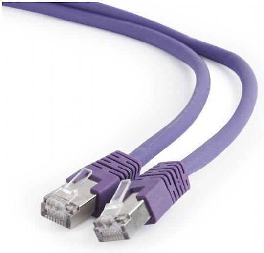 Cablexpert S/FTP Cat.6a (Gigabit) Καλώδιο Δικτύου Ethernet 0.5m Μωβ