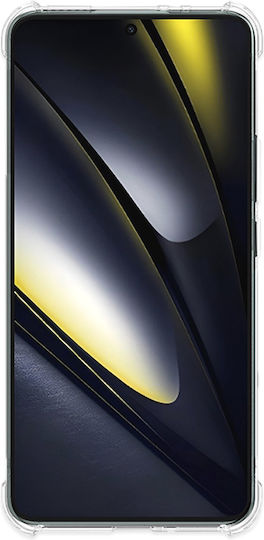 Techsuit Shockproof Clear Back Cover Silicone Transparent (Poco F6)
