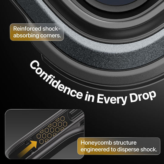 Mageasy Odyssey M Back Cover Silicone Black (iPhone 16 Pro Max)
