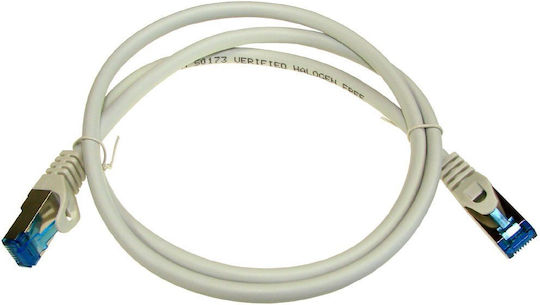 LogiLink S/FTP Cat.6a (Gigabit) Καλώδιο Δικτύου Ethernet 1m Γκρι