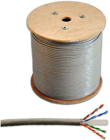 Cabletech U/UTP Cat.6e (High Speed) Καλώδιο Δικτύου Ethernet χωρίς ακροδέκτες 1m Γκρι