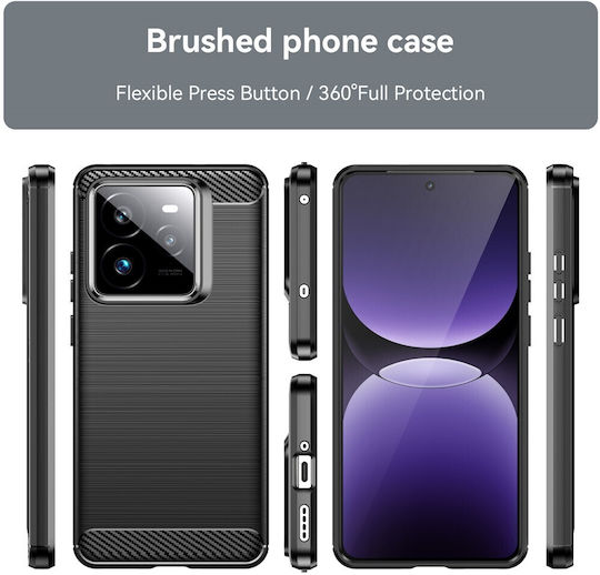 Mad Mask Brushed Back Cover Σιλικόνης Μαύρο (Realme GT 7 Pro)