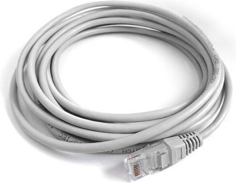 Eurolamp U/UTP Cat.5e (Gigabit) Мрежов Кабел Ethernet 3м Сив