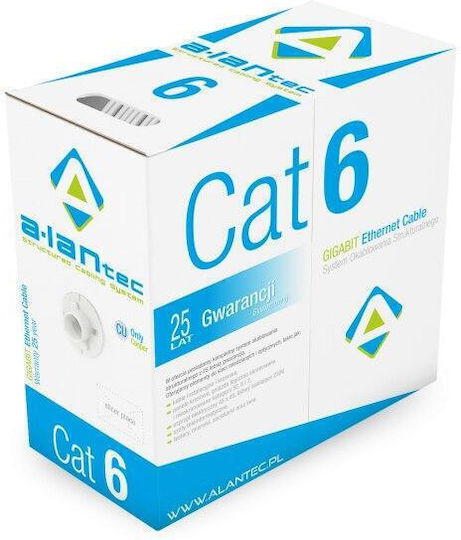 A-LAN U/UTP Cat.6 (Gigabit) Cablu De Rețea Ethernet Fără Conectori 305m Gri
